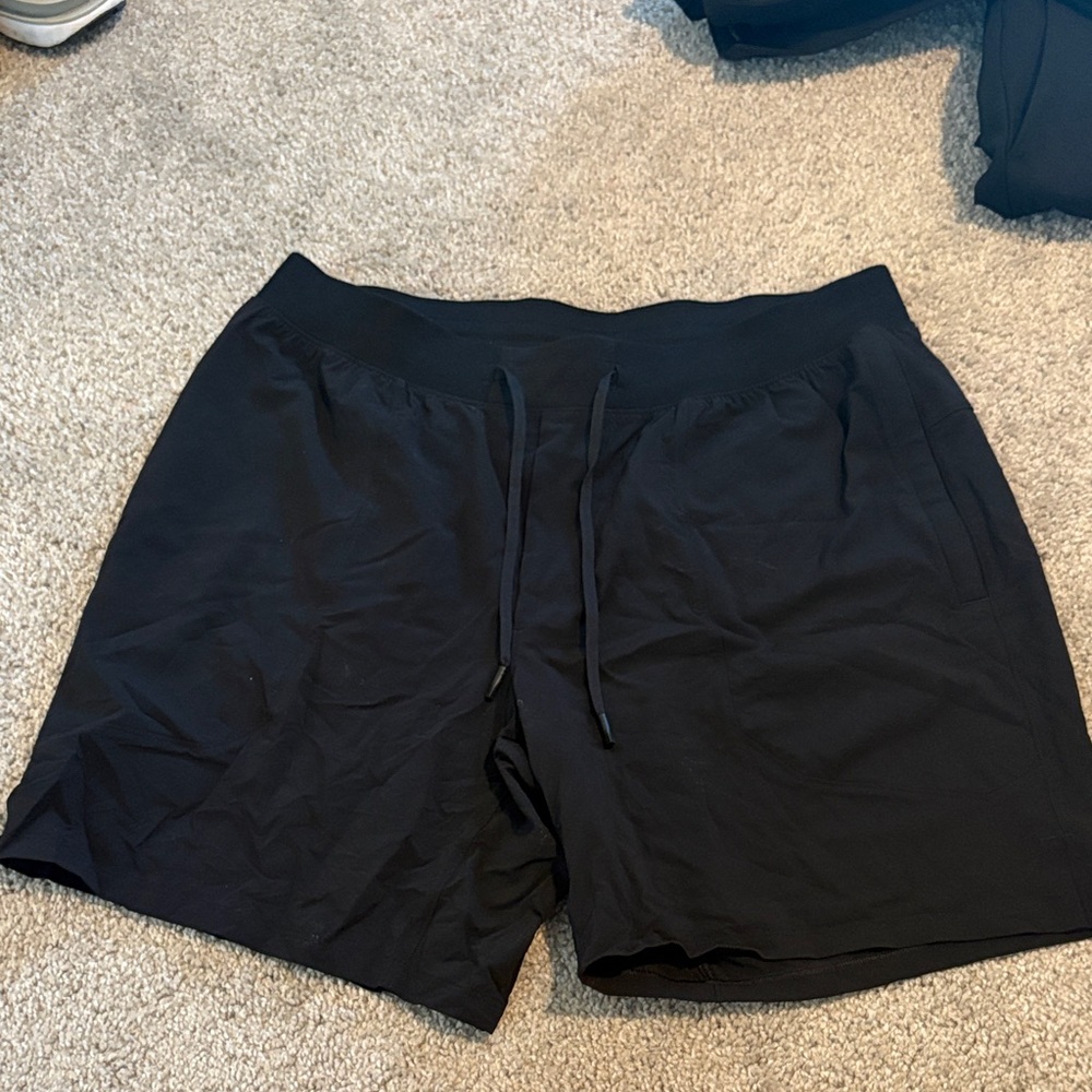 Athletic Black Men's Shorts